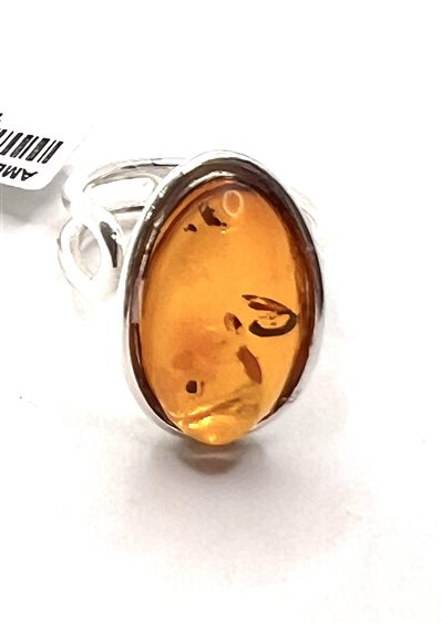 Anello Domar Donna Ambra in Argento Ambra AMBER-AN-11-280 - AMBER-AN-11-280